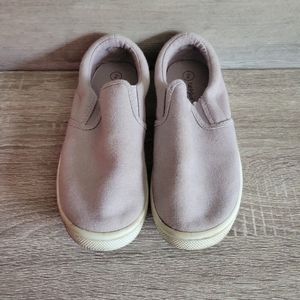 Boys Grey Slip On Shoes